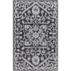 Livabliss Piazza PZZ2302 White Charcoal Area Rug 2 ft. X 3 ft. Rectangle