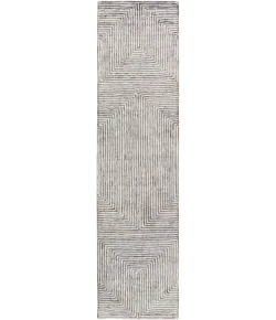 Livabliss Quartz QTZ5000 Light Gray Charcoal Area Rug 8 ft. Round