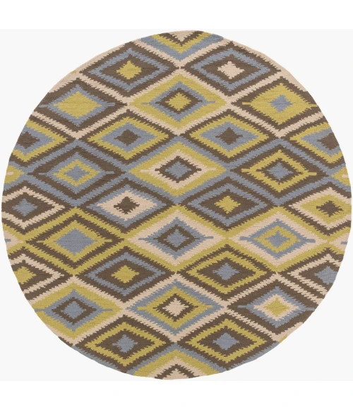 Surya Rain Light Olive RAI-1232 8ft. x 8ft. Round Rug