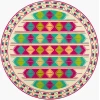 Surya Rain Aqua RAI-1272 8ft. x 8ft. Round Rug