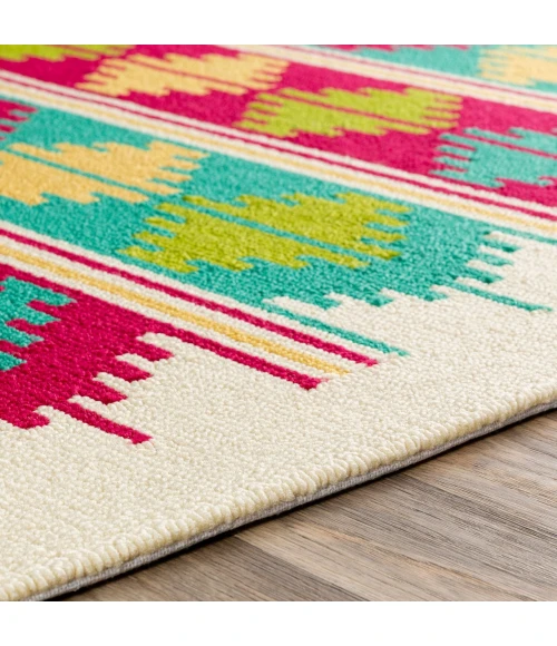 Surya Rain Aqua RAI-1272 8ft. x 8ft. Round Rug