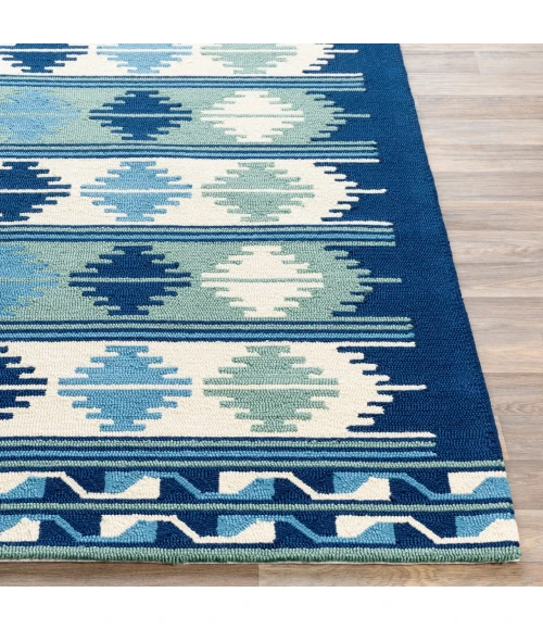 Surya Rain Navy RAI-1274 8ft. x 8ft. Round Rug