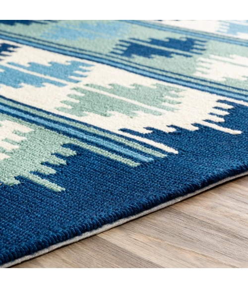 Surya Rain Navy RAI-1274 8ft. x 8ft. Round Rug