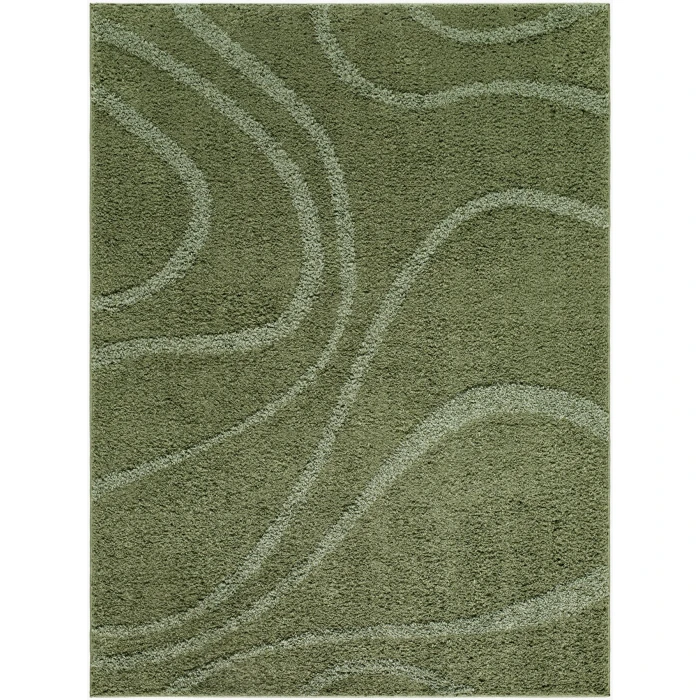 LIVABLISS Rodos Medium Green RDO-2356 9ft. x 12ft. Rect. Rug