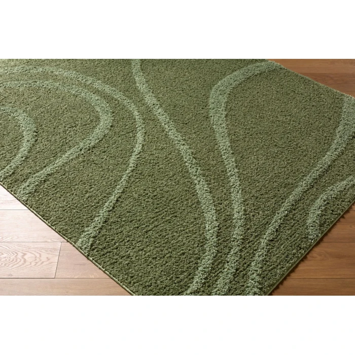 LIVABLISS Rodos Medium Green RDO-2356 9ft. x 12ft. Rect. Rug