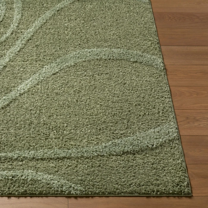 LIVABLISS Rodos Medium Green RDO-2356 9ft. x 12ft. Rect. Rug