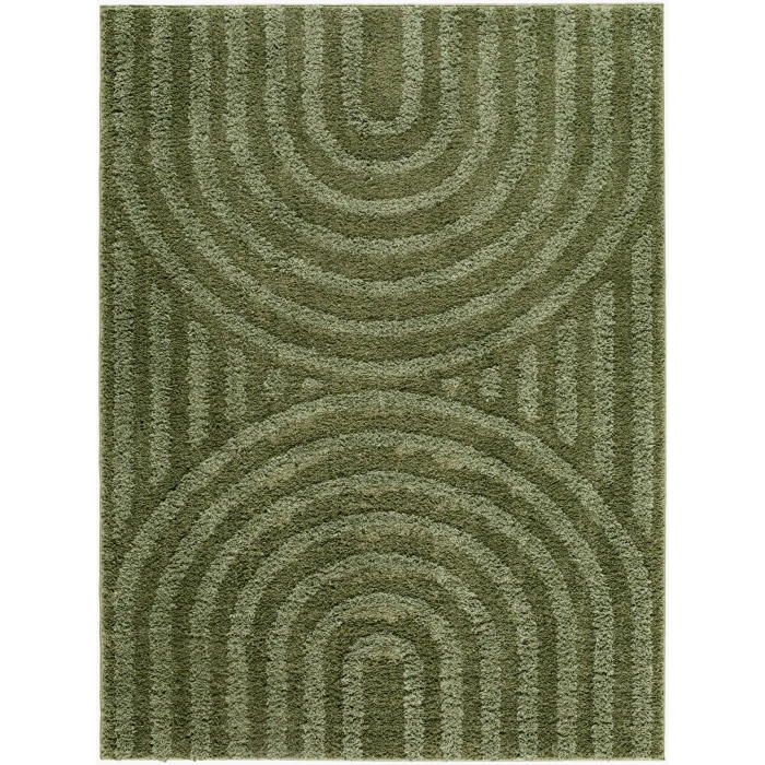 LIVABLISS Rodos Medium Green RDO-2360 9ft. x 12ft. Rect. Rug