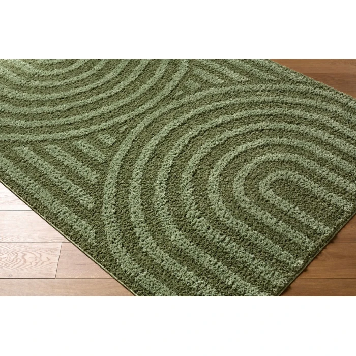 LIVABLISS Rodos Medium Green RDO-2360 9ft. x 12ft. Rect. Rug