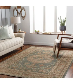 Surya Reign REG2304 Dark Green Khaki Area Rug 8 ft. X 10 ft. Rectangle