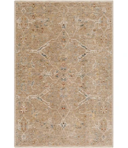 Livabliss Reina REN2300 Light Brown Tan Area Rug 6 ft. 7 in. Round