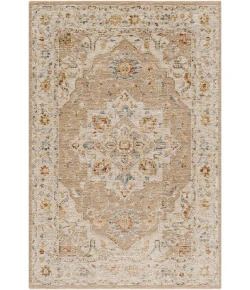 Livabliss Reina REN2305 Tan Light Gray Area Rug 5 ft. 3 in. Round