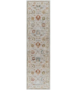 Livabliss Reina REN2307 Light Gray Cream Area Rug 2 ft. 7 in. X 10 ft. Runner