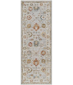 Livabliss Reina REN2307 Light Gray Cream Area Rug 2 ft. 7 in. X 7 ft. 3 in. Runner