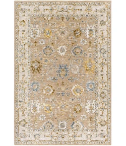 Livabliss Reina REN2308 Tan Light Brown Area Rug 5 ft. 3 in. Round