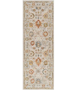 Livabliss Reina REN2309 Light Gray Cream Area Rug 2 ft. 7 in. X 7 ft. 3 in. Runner