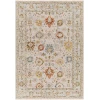 Livabliss Reina REN2309 Light Gray Cream Area Rug 5 ft. 3 in. Round