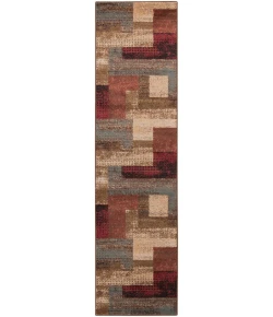 Livabliss Riley RLY5004 Dark Red Dark Brown Area Rug 2 ft. X 7 ft. 5 in. Runner