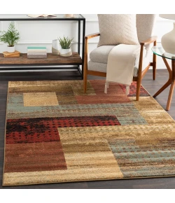 Livabliss Riley RLY5004 Dark Red Dark Brown Area Rug 2 ft. X 3 ft. 3 in. Rectangle