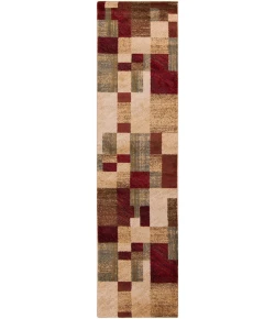 Livabliss Riley RLY5006 Dark Red Dark Brown Area Rug 2 ft. X 7 ft. 5 in. Runner