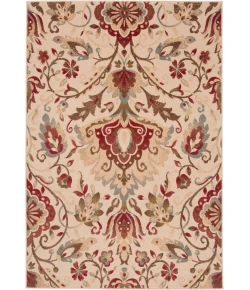Livabliss Riley RLY5017 Dark Red Camel Area Rug 3 ft. 11 in. X 5 ft. 3 in. Rectangle