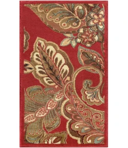 Livabliss Riley RLY5020 Dark Red Dark Brown Area Rug 2 ft. X 3 ft. 3 in. Rectangle