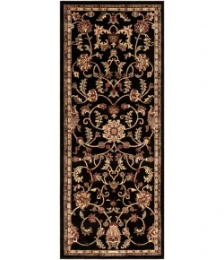Livabliss Riley RLY5025 Black Tan Area Rug 2 ft. 11 in. X 7 ft. 3 in. Runner