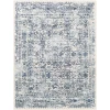 Livabliss Roma ROM2309 Dark Blue Denim Area Rug 6 ft. 7 in. X 9 ft. Rectangle