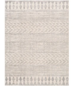 Livabliss Roma ROM2329 White Light Gray Area Rug 6 ft. 7 in. Round