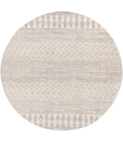 Livabliss Roma ROM2329 White Light Gray Area Rug 7 ft. 10 in. Round