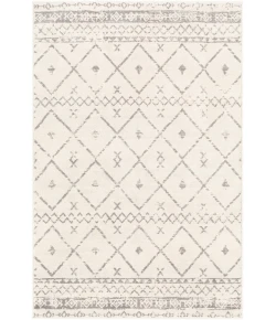 Livabliss Roma ROM2338 White Medium Gray Area Rug 6 ft. 7 in. Round