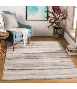 Livabliss Roma ROM2349 Dark Blue Sky Blue Area Rug 6 ft. 7 in. X 9 ft. Rectangle