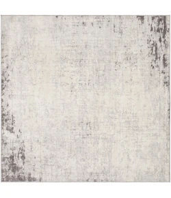 Livabliss Roma ROM2393 Charcoal Gray Area Rug 6 ft. 7 in. Square