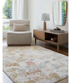 Livabliss Roseanne RSE2300 Light Silver Pale Slate Area Rug 5 ft. 3 in. X 5 ft. 3 in. Round