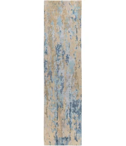 Surya Arte RTE2302 Navy Denim Area Rug 2 ft. 6 in. X 10 ft. Runner