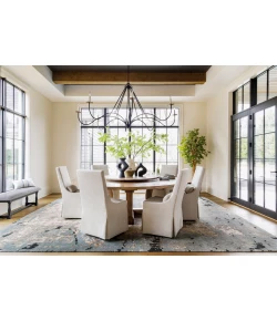 Surya Arte RTE2307 Denim Black Area Rug 2 ft. 6 in. X 10 ft. Runner