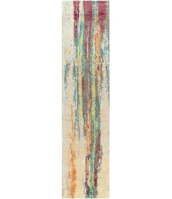 Surya Arte RTE2308 Charcoal Blue Area Rug 2 ft. 6 in. X 10 ft. Runner