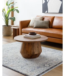 Livabliss Rivaldo RVD2304 Taupe Sage Area Rug 7 ft. Round Round