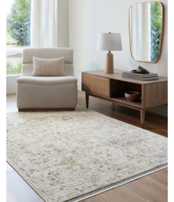 Livabliss Rivaldo RVD2309 Taupe Sage Area Rug 7 ft. Round Round