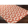 Surya Rivington RVT5018 Bright Orange Cream Area Rug 8 ft. X 10 ft. Rectangle