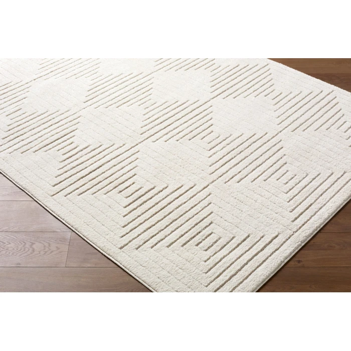LIVABLISS The Studio Edit Cream RZSE-2329 2ft.7in. x 10ft. Rect. Rug