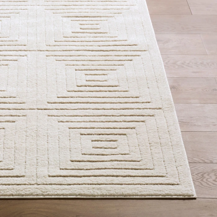 LIVABLISS The Studio Edit Cream RZSE-2329 2ft.7in. x 10ft. Rect. Rug