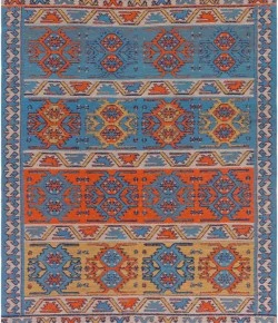Surya Sajal SAJ1062 Bright Orange Bright Yellow Area Rug 4 ft. X 6 ft. Rectangle
