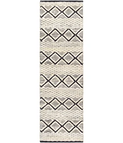 Surya Santa Barbara SBB2301 Cream Black Area Rug 2 ft. 6 in. X 8 ft. Runner