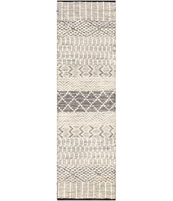 Surya Santa Barbara SBB2304 Cream Black Area Rug 2 ft. 6 in. X 8 ft. Runner