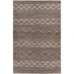 Surya Santa Barbara SBB2305 Charcoal Light Beige Area Rug 5 ft. X 7 ft. 6 in. Rectangle