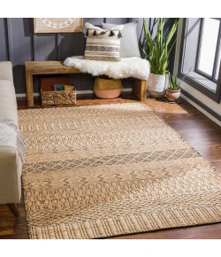 Surya Santa Barbara SBB2306 Tan Black Area Rug 8 ft. 10 in. X 12 ft. Rectangle