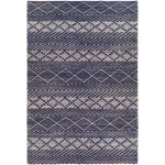 Surya Santa Barbara SBB2307 Navy Light Beige Area Rug 2 ft. 6 in. X 8 ft. Runner