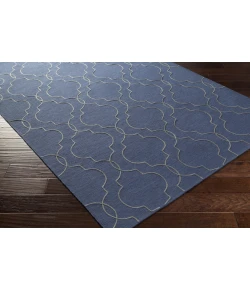Surya Seabrook SBK9009 Dark Blue Medium Gray Area Rug 2 ft. 6 in. X 8 ft. Runner