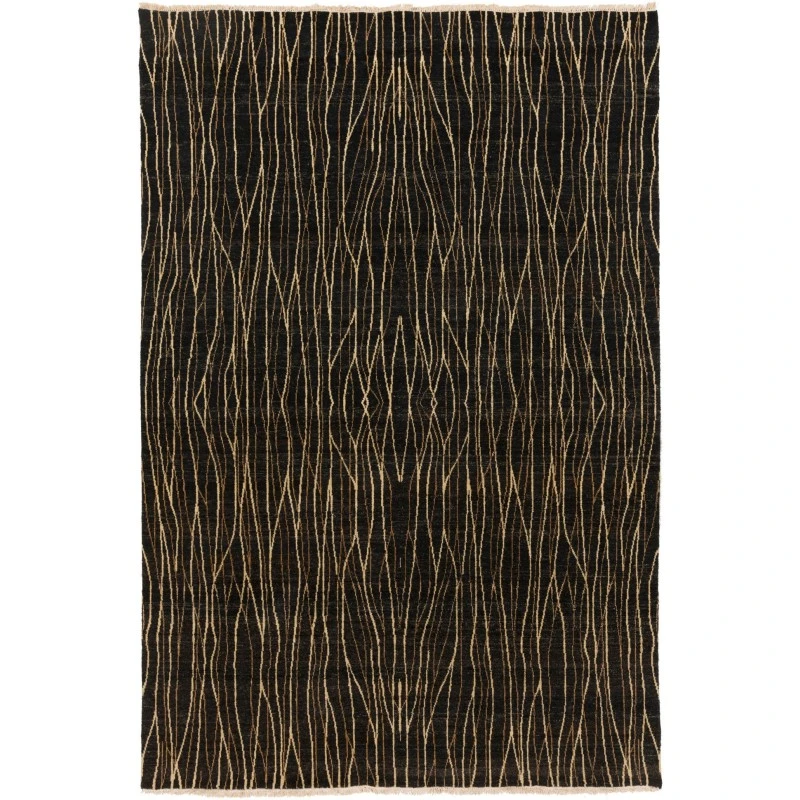 Surya Scarlet Black SCL-1002 6ft. x 9ft. Rect. Rug