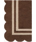 Livabliss Scalloped Chocolate SCP-2300 2 ft. 6 in. X 8 ft. Rect. Rug